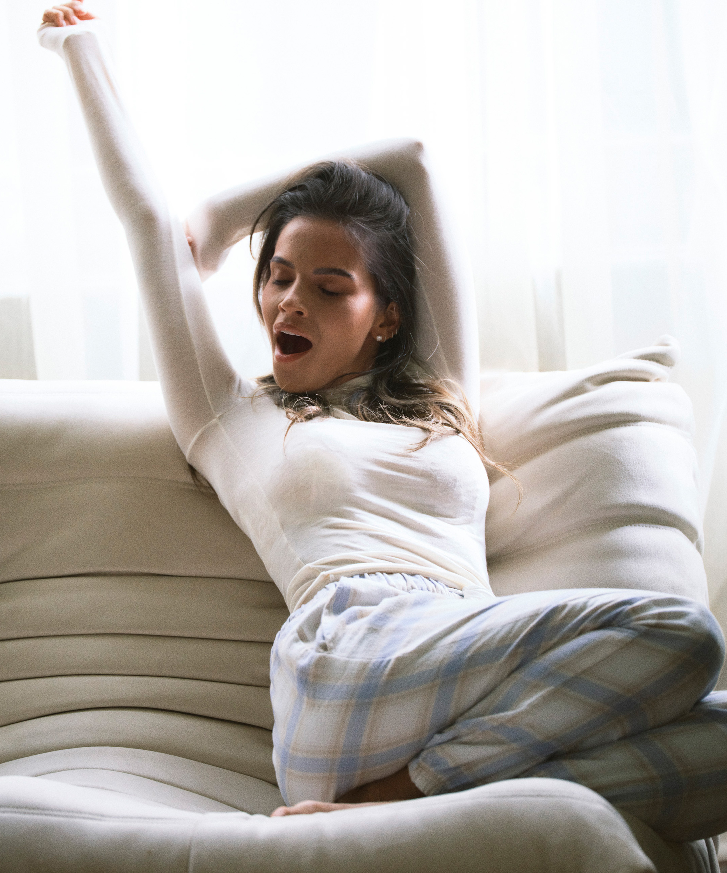 Flanelowe spodnie od piżamy, Niebieski, main