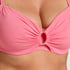 Nieusztywniona g&oacute;ra od bikini z fiszbinami Luxe, R&oacute;żowy