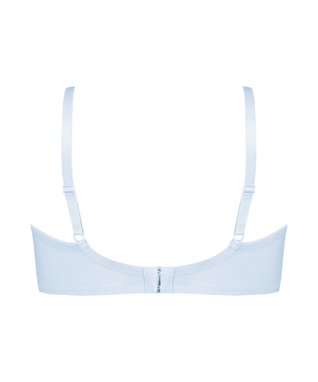 Nieusztywniany biustonosz minimizer z fiszbinami Nina, Niebieski