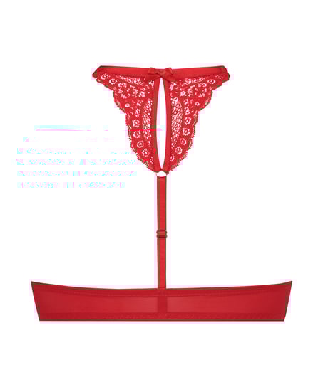 Usztywniony biustonosz push-up z fiszbinami Mariah, Czerwony