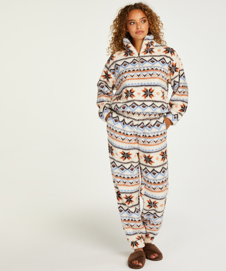 Polarowe spodnie, Biały