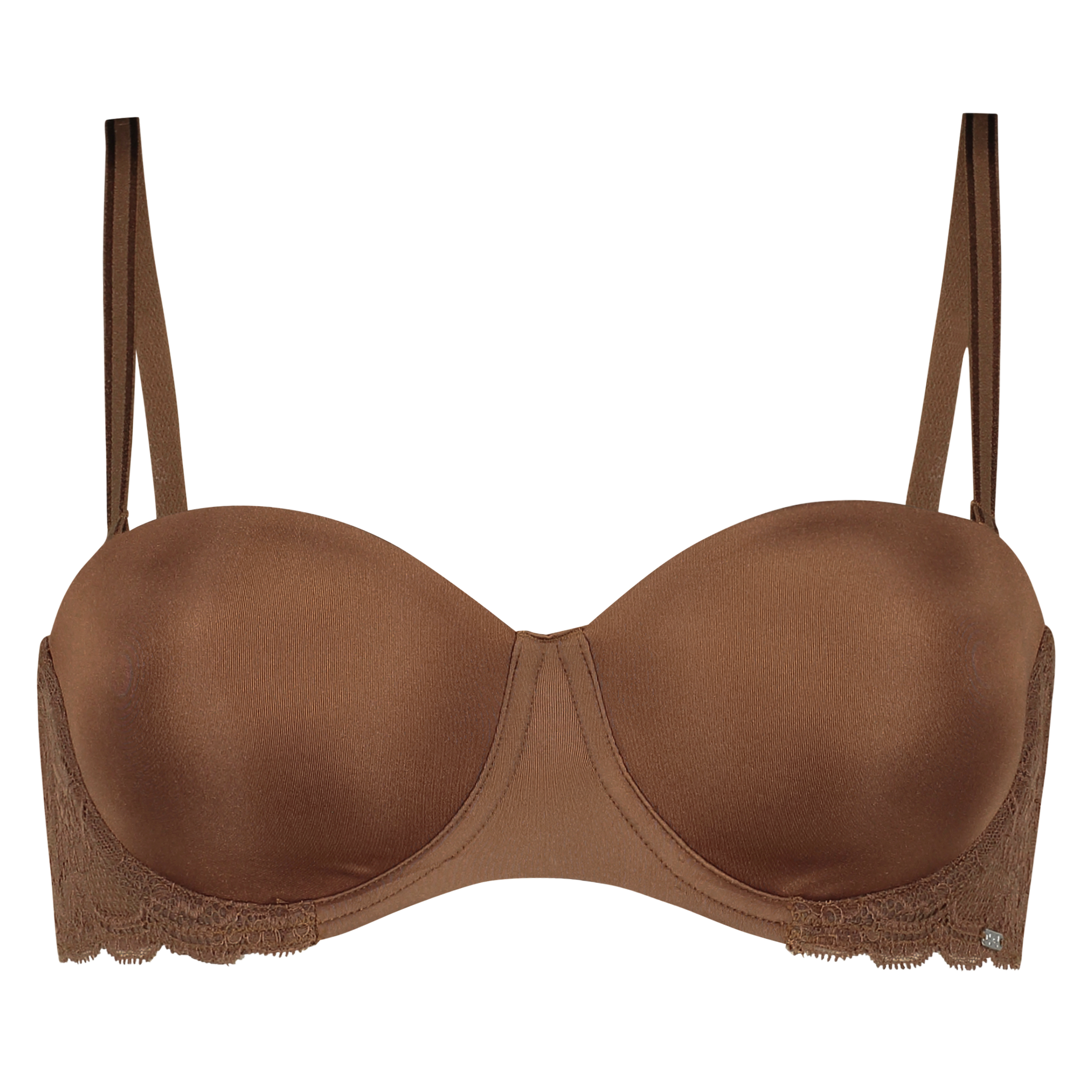 Angie Padded Strapless Underwired Bra, Brązowy, main