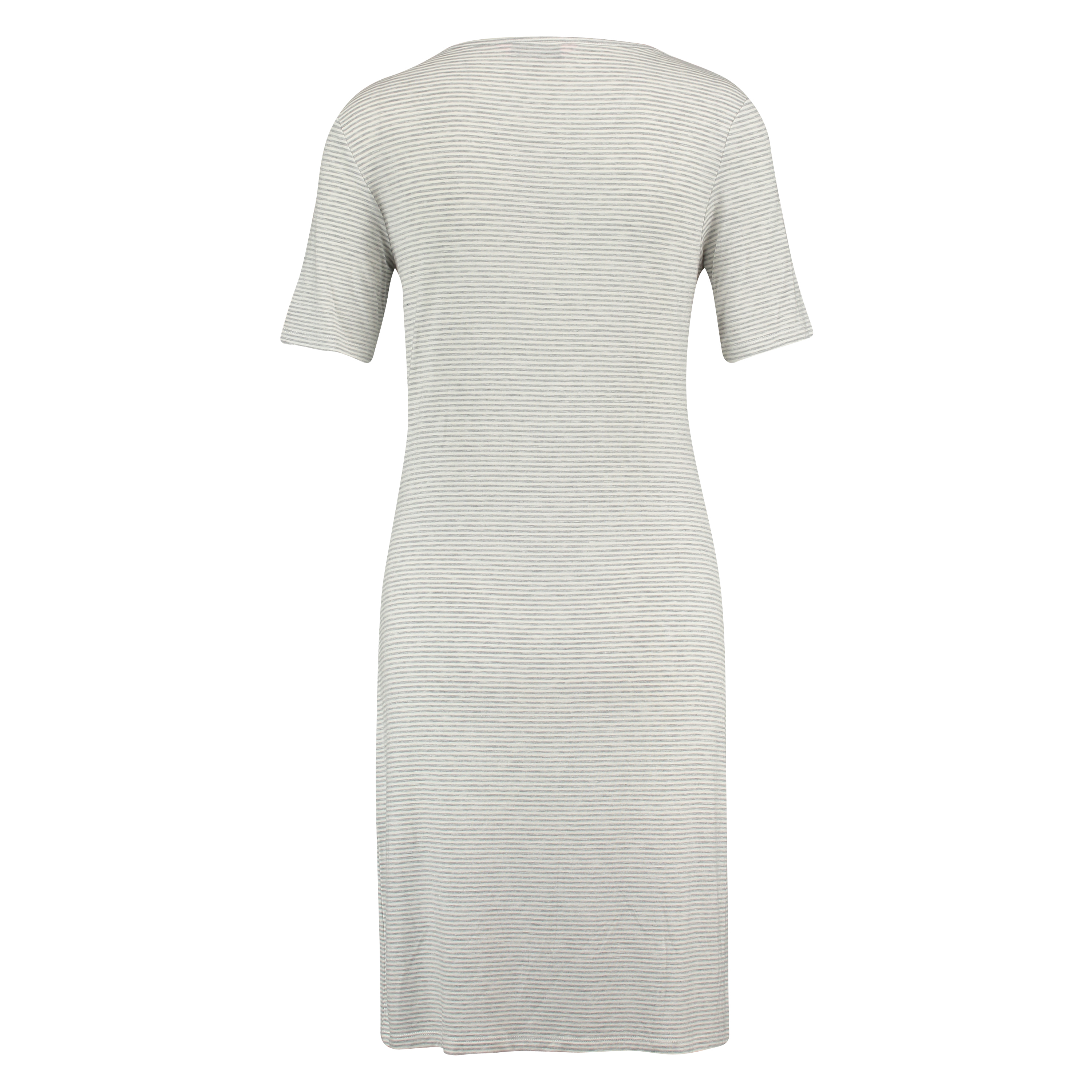 Koszula nocna z okrągłym dekoltem, Szary, main