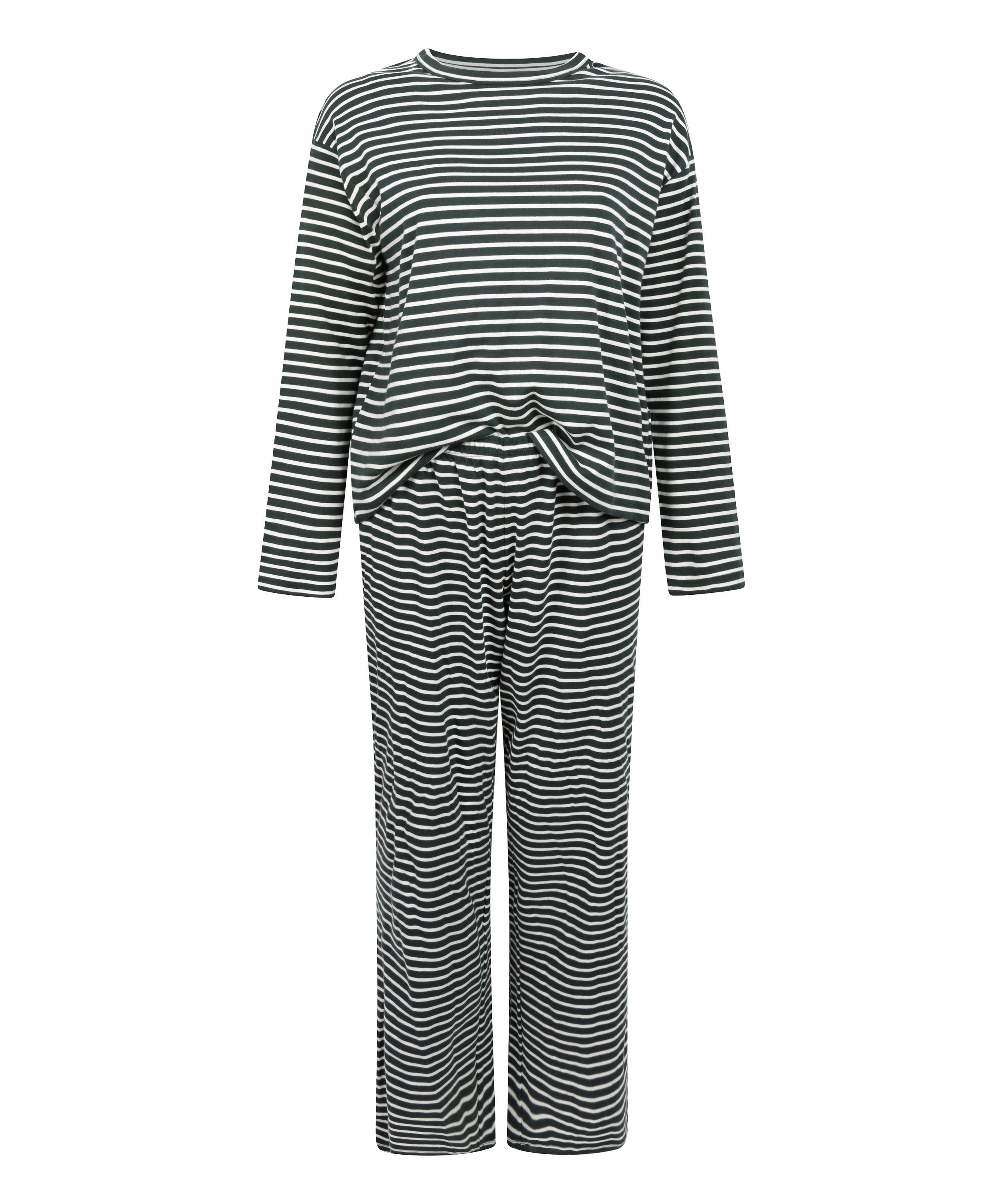 Zestaw piżamowy z bawełny dżersejowej, Zielony, main