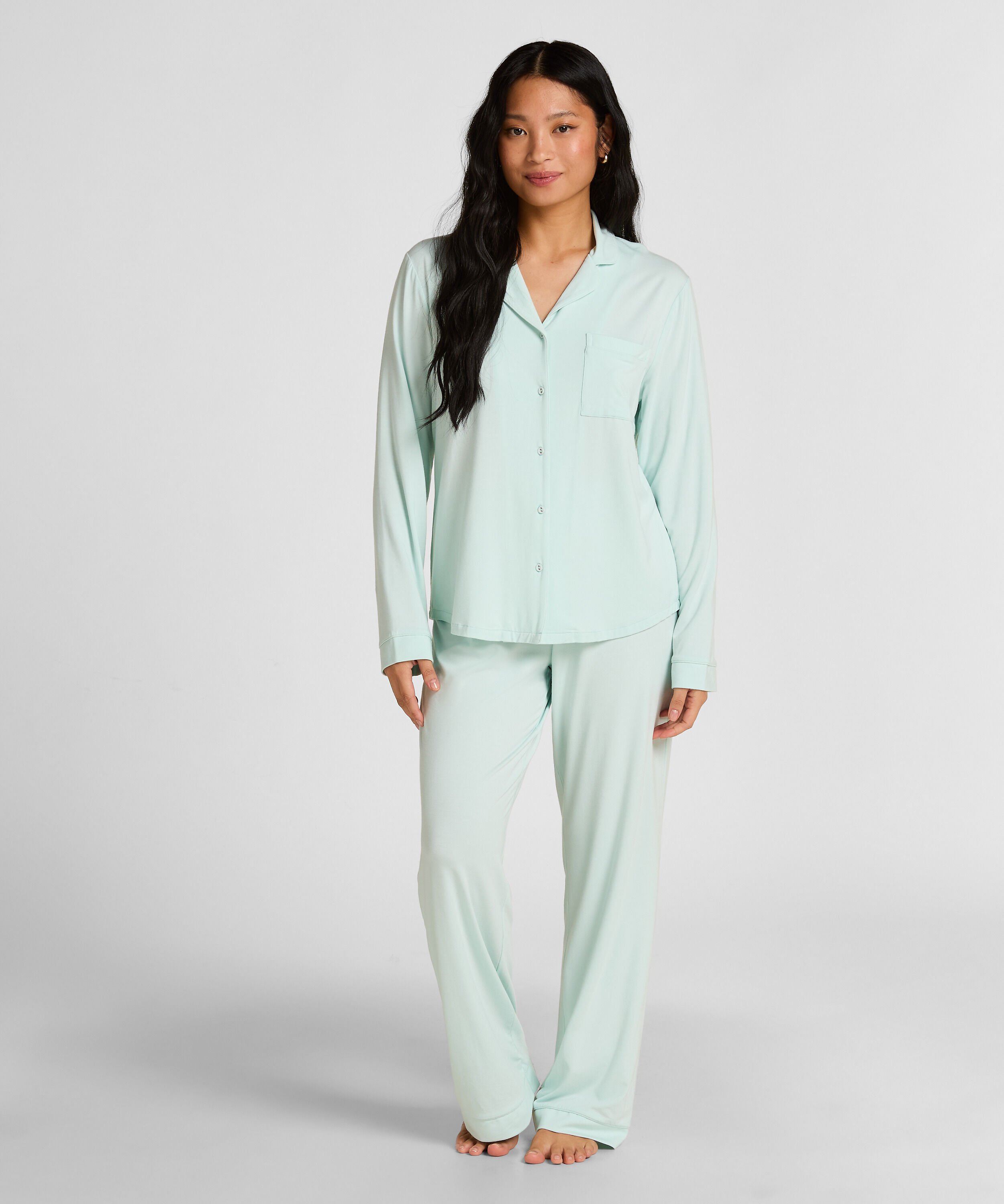 Spodnie Essential z dżerseju, Niebieski