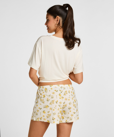 Komplet Piżamy Daisy, Biały