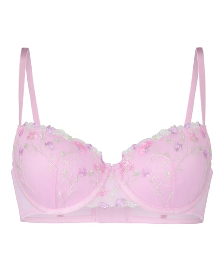 Biustonosz Usztywniany z Wypełnieniem Eleni, Fioletowy