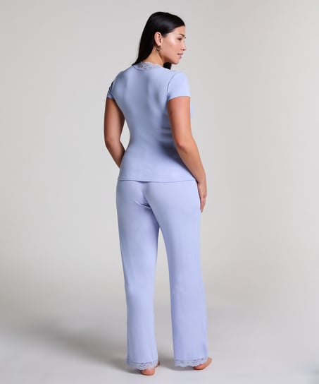 Komplet piżamowy Nanna, Niebieski