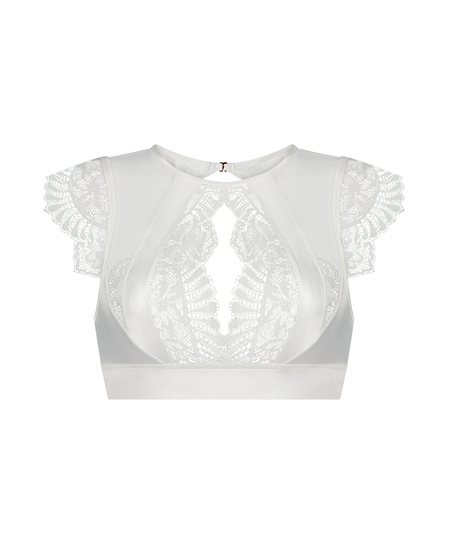 Biustonosz bralette Indigo, Biały