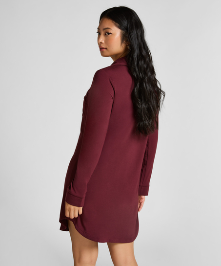 Sukienka Essential z dżerseju z długim rękawem, Fioletowy