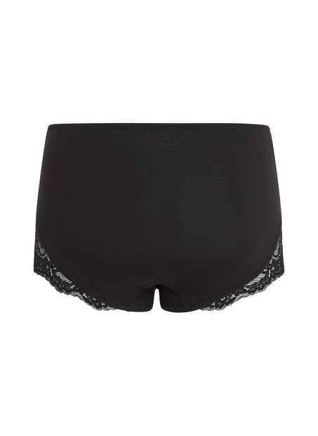 Koronkowa halka Maxi, Czarny