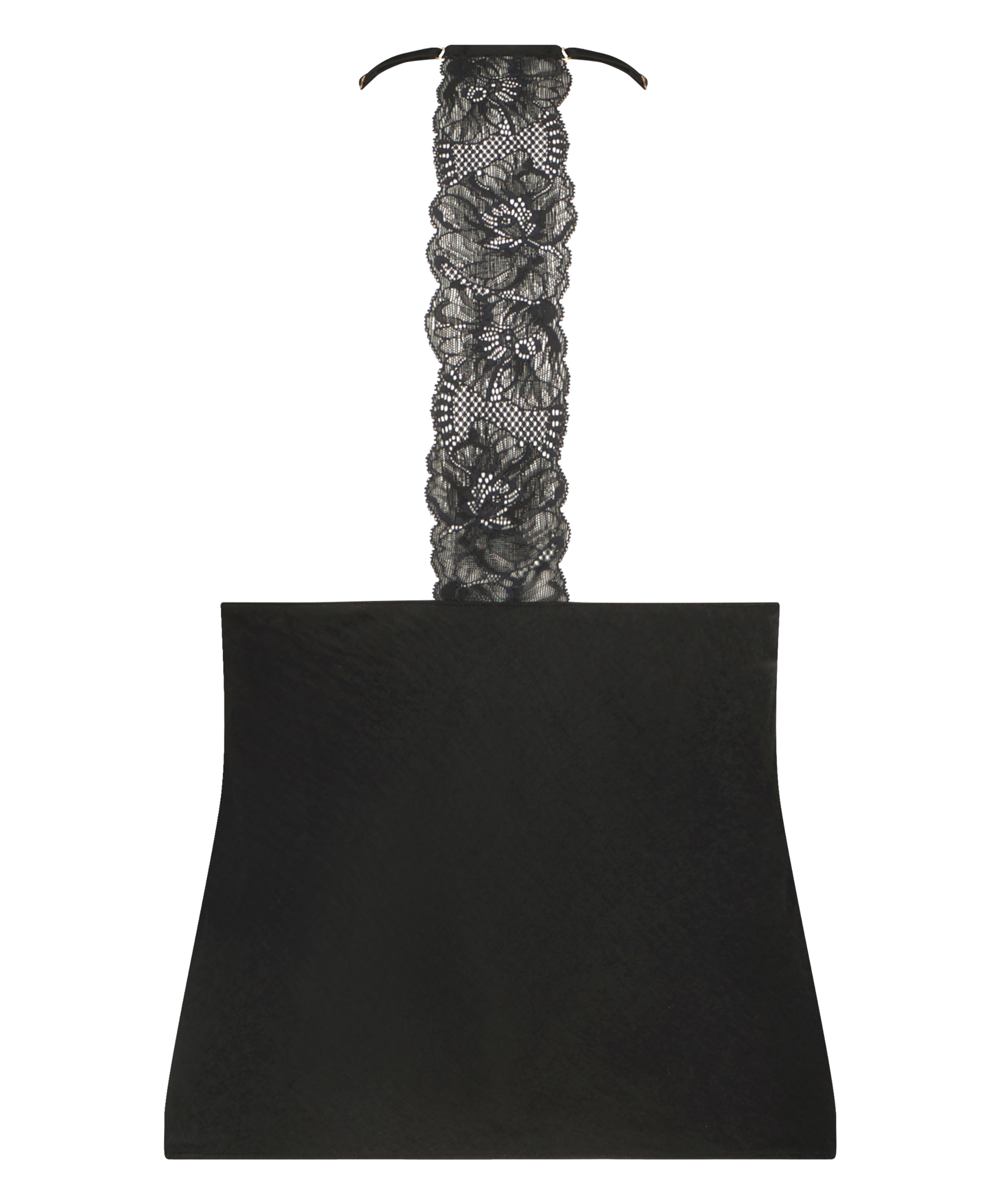 Cami top Satin, Czarny, main