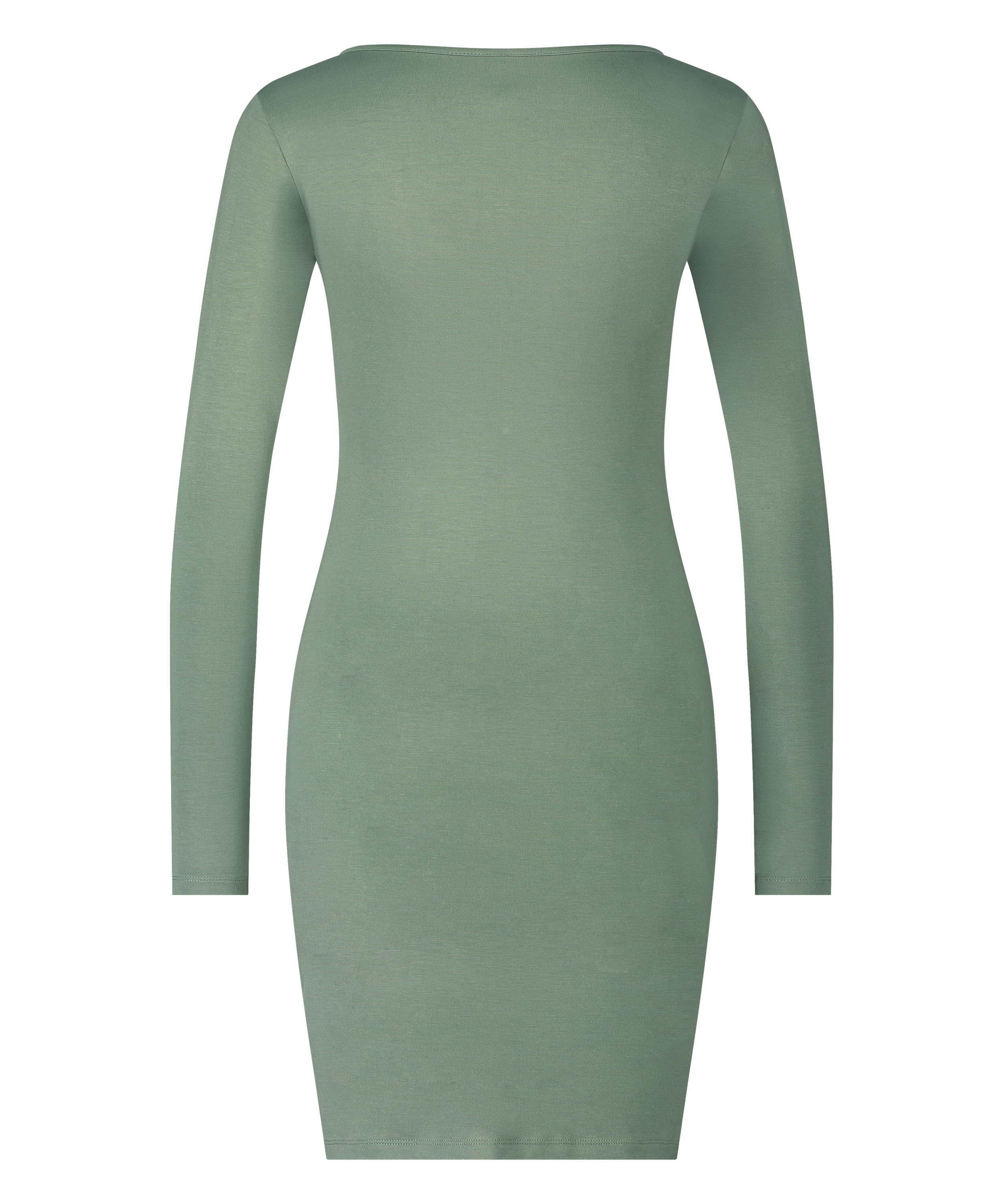 Nocna koszula Henley, Zielony, main