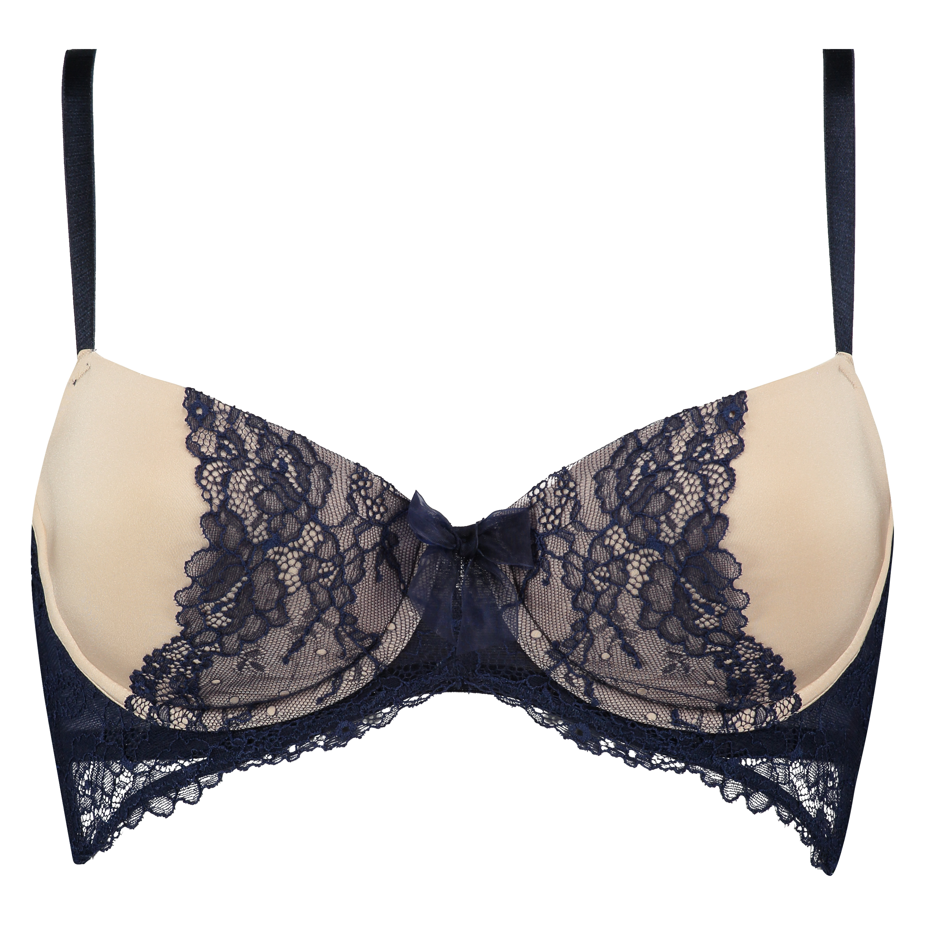 Padded longline underwired bra Annie, Beżowy, main