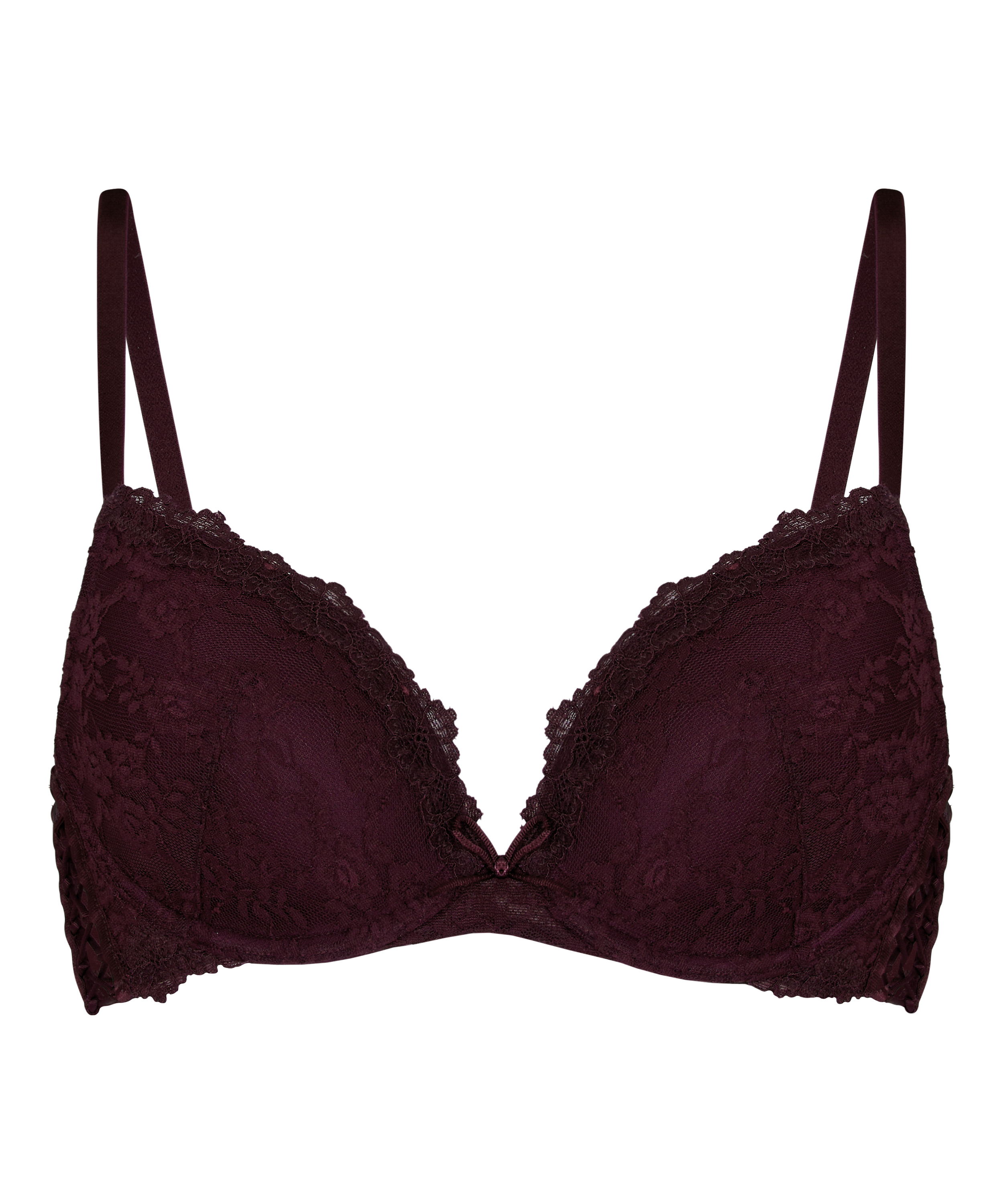 Padded Underwired Longline Bra Aveline, Fioletowy, main