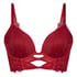 Biustonosz Push-Up Longline Marianna, Czerwony
