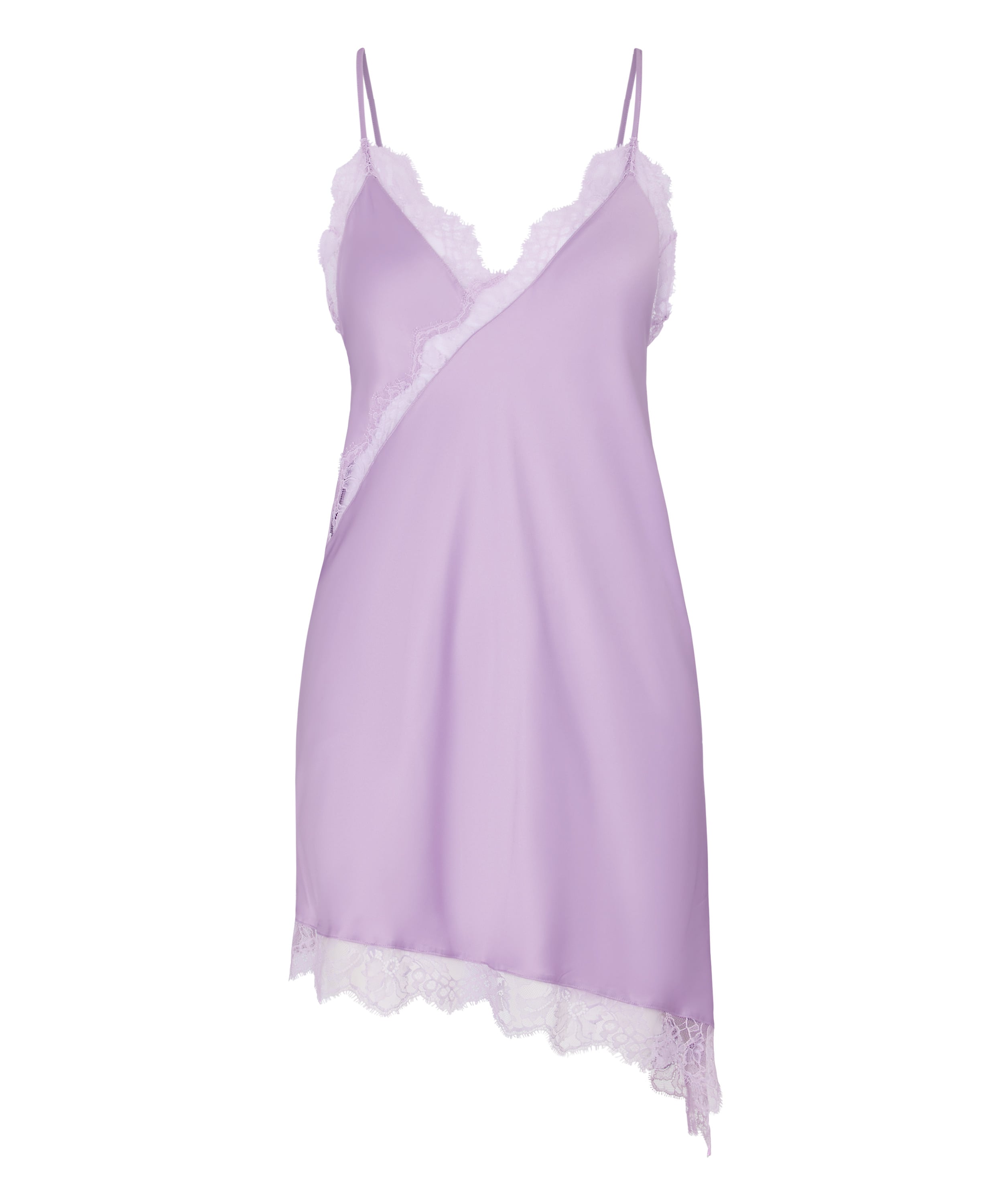 Slipdress Asymmetric, Fioletowy, main