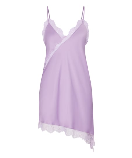 Slipdress Asymmetric, Fioletowy