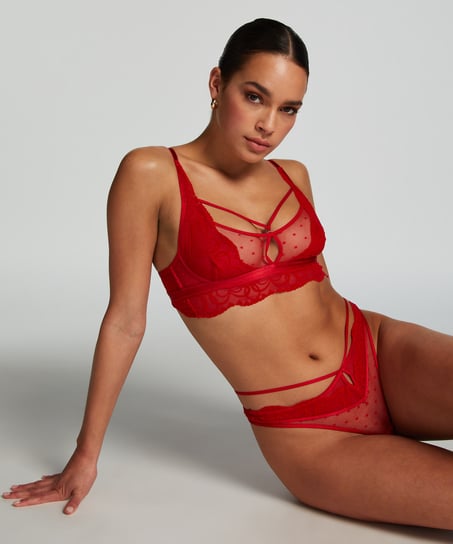 Biustonosz bralette Pippa, Czerwony