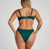G&oacute;ra Bikini Azua z Fiszbinami Bez Wkładek, Zielony