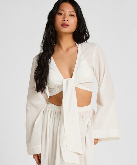 Top Plażowy Glam, Biały