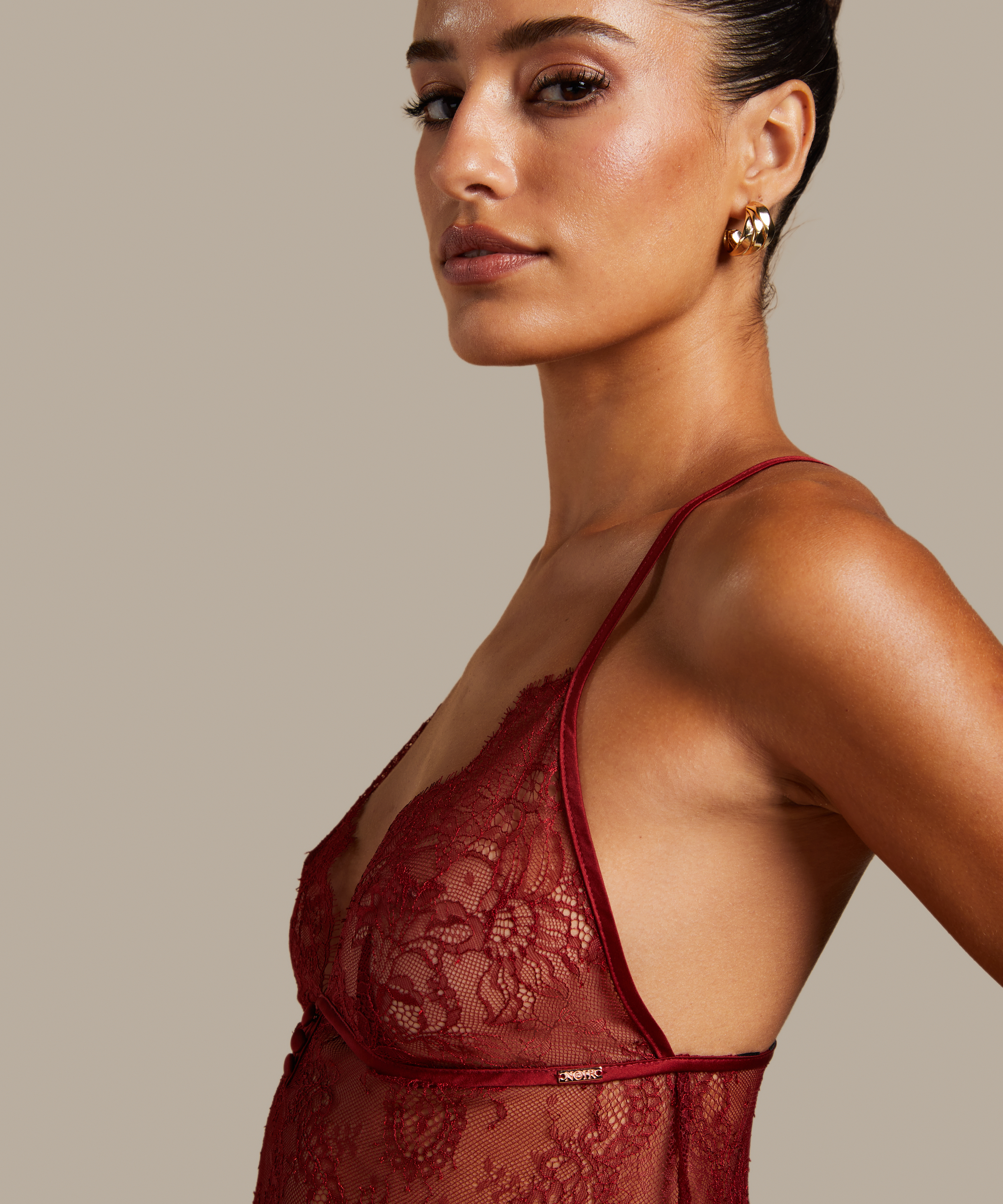 Cami Lace Delphine, Czerwony, main