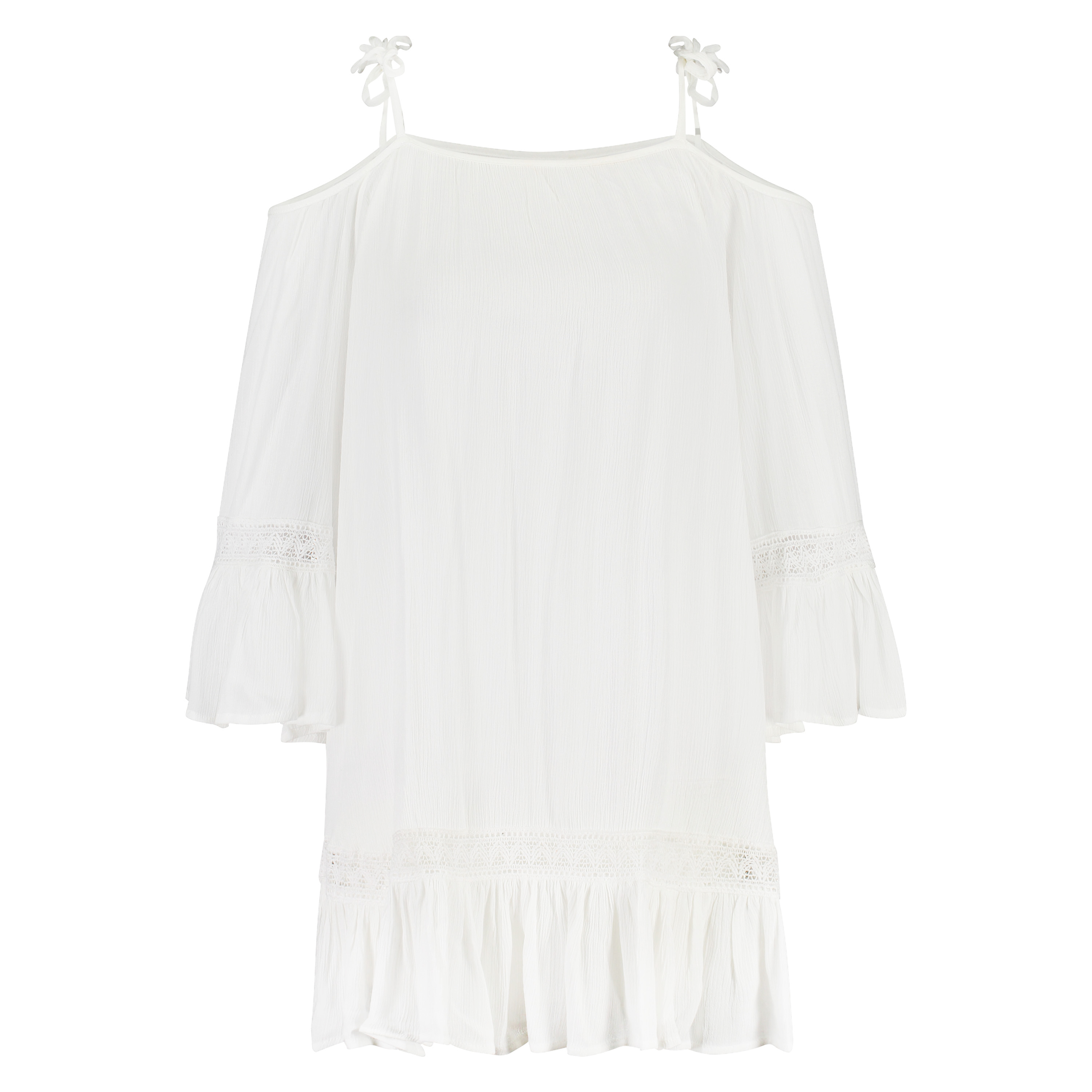 Off Shoulder Tunic, Biały, main