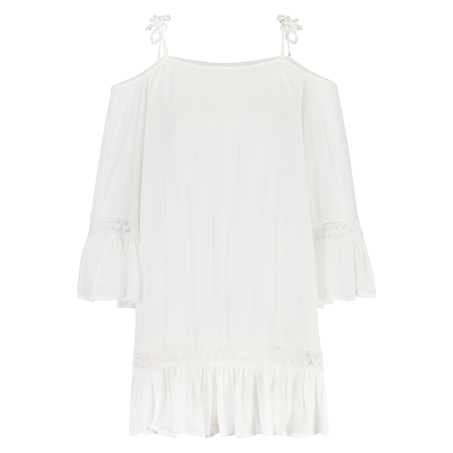 Off Shoulder Tunic, Biały