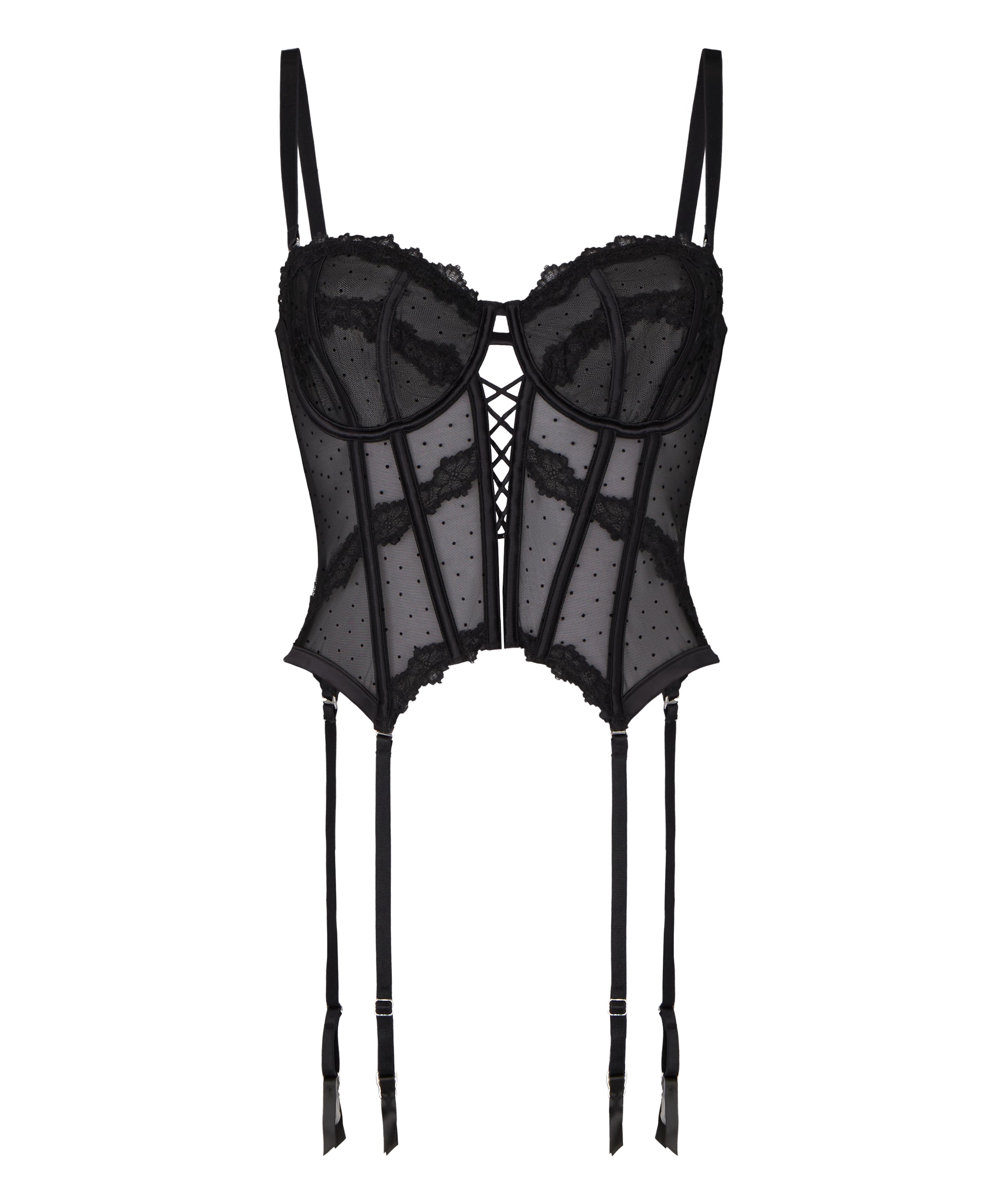 Bustier Kat, Czarny, main