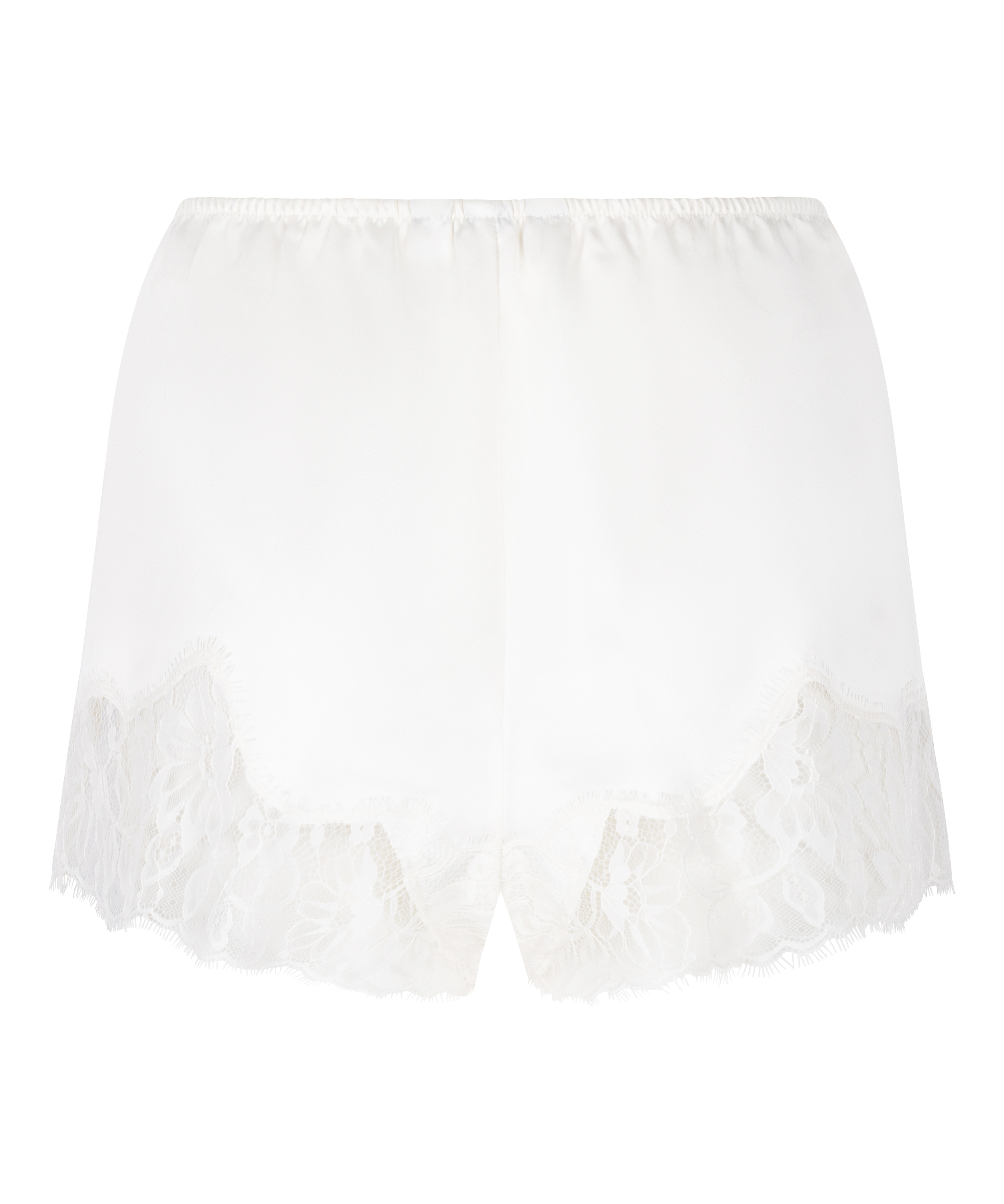 Satynowe Szorty Valerie, Biały, main