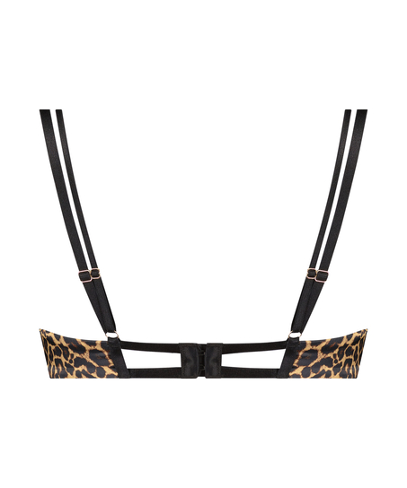 Biustonosz półusztywniany usztywniany z fiszbinami Ellie, Czarny