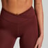 Legginsy z wysokim stanem, Czerwony