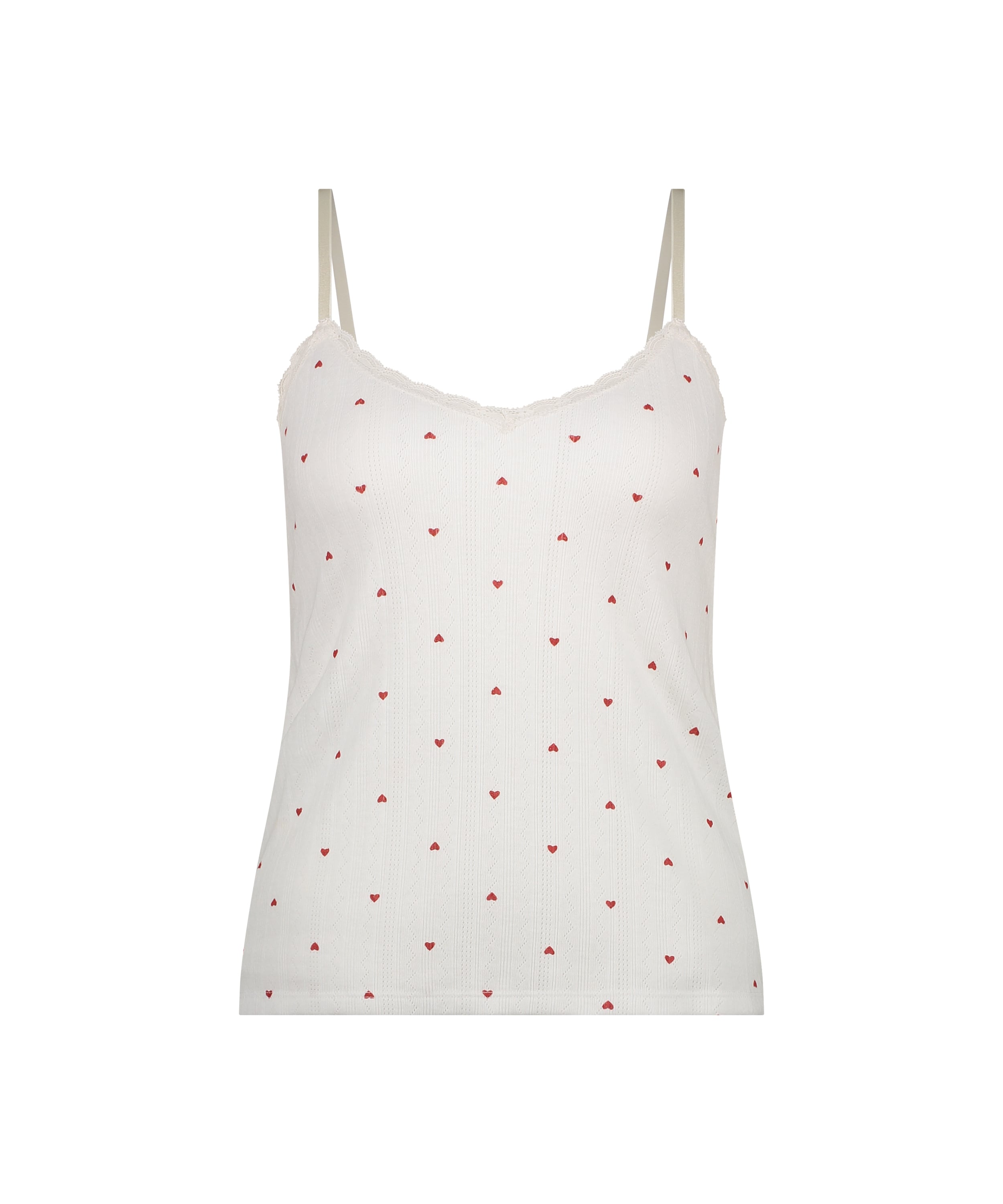 Cami lace top, Biały, main