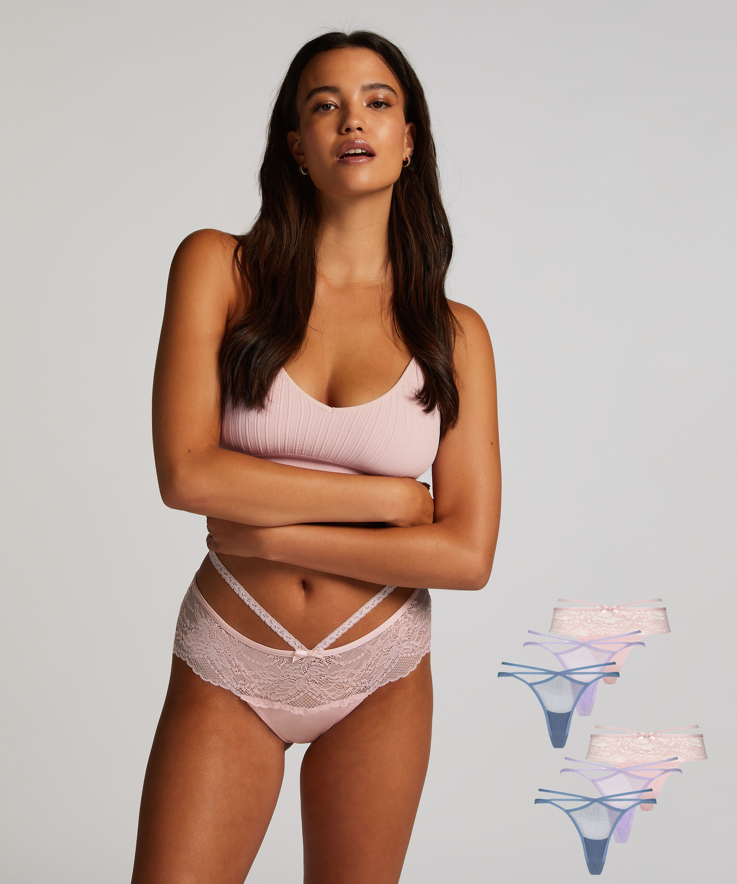 6 par majtek brazylijskich, Niebieski