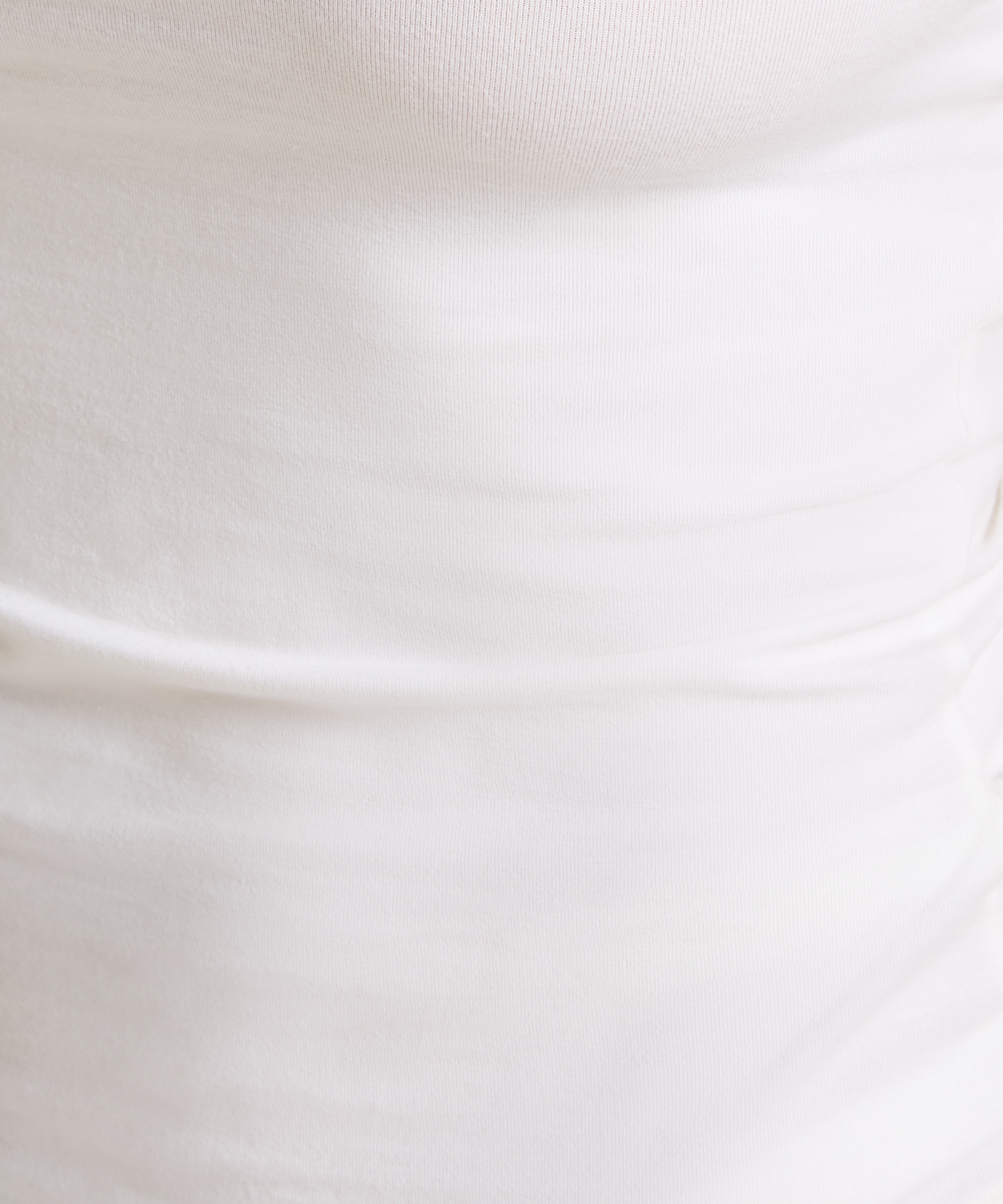 Singlet top z miękkiej bawełny, Biały, main