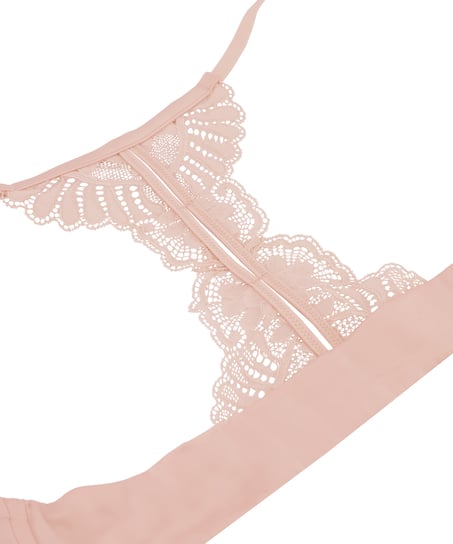 Usztywniony biustonosz push-up z fiszbinami Antonia, Różowy