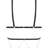 Chain Top Bralette, Czarny