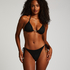 Majtki Bikini Cheeky Tanga Maui Crochet, Czarny
