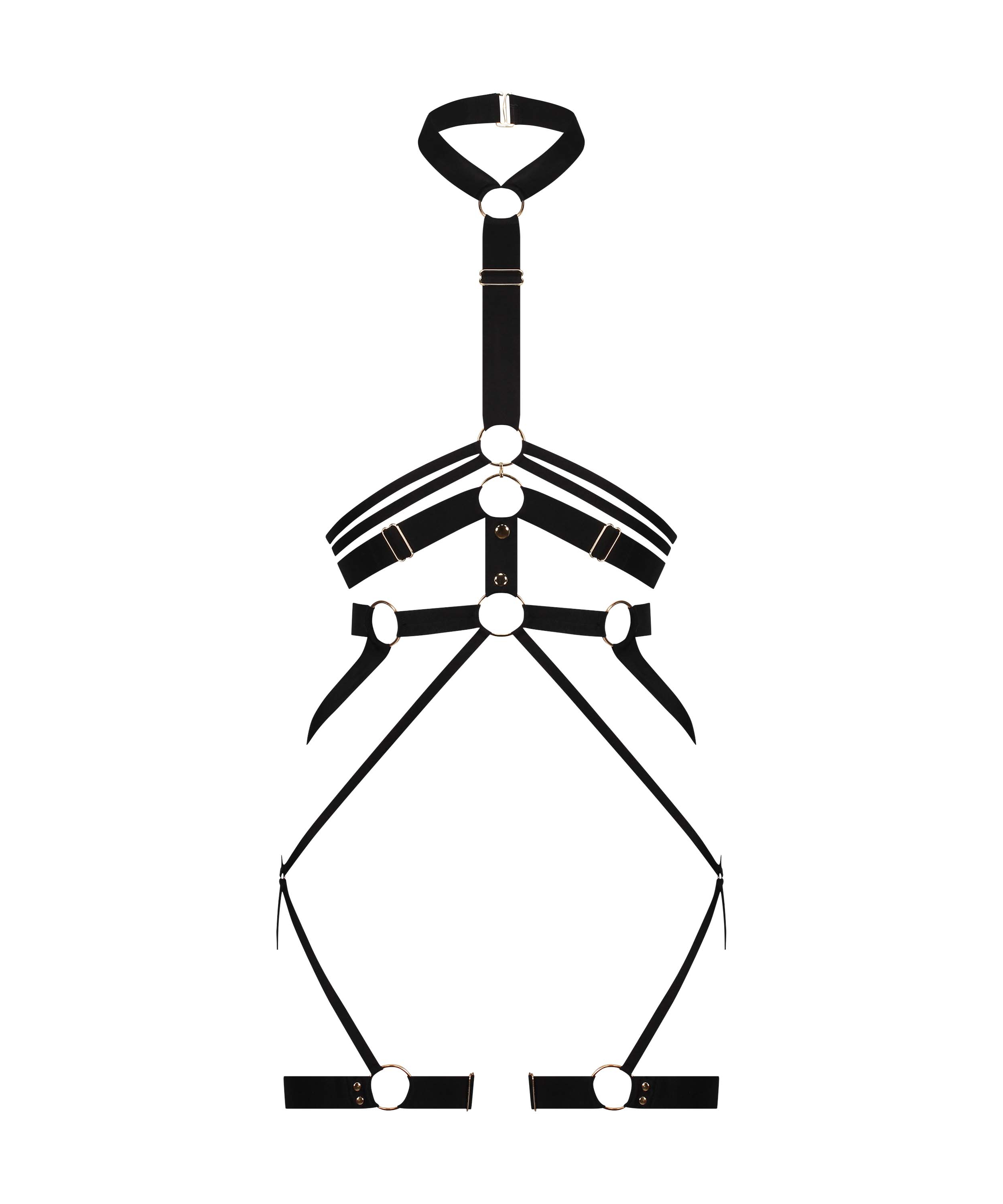 Private Uprząż ze sztucznej sk&oacute;ry, Czarny, main