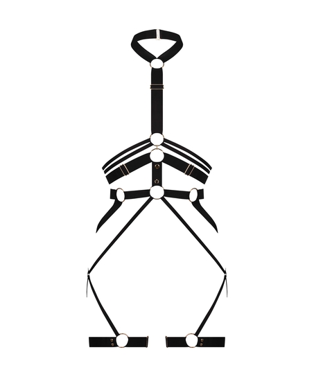 Private Uprząż ze sztucznej sk&oacute;ry, Czarny