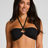 Top od bikini Bandeau Bahamas, Czarny