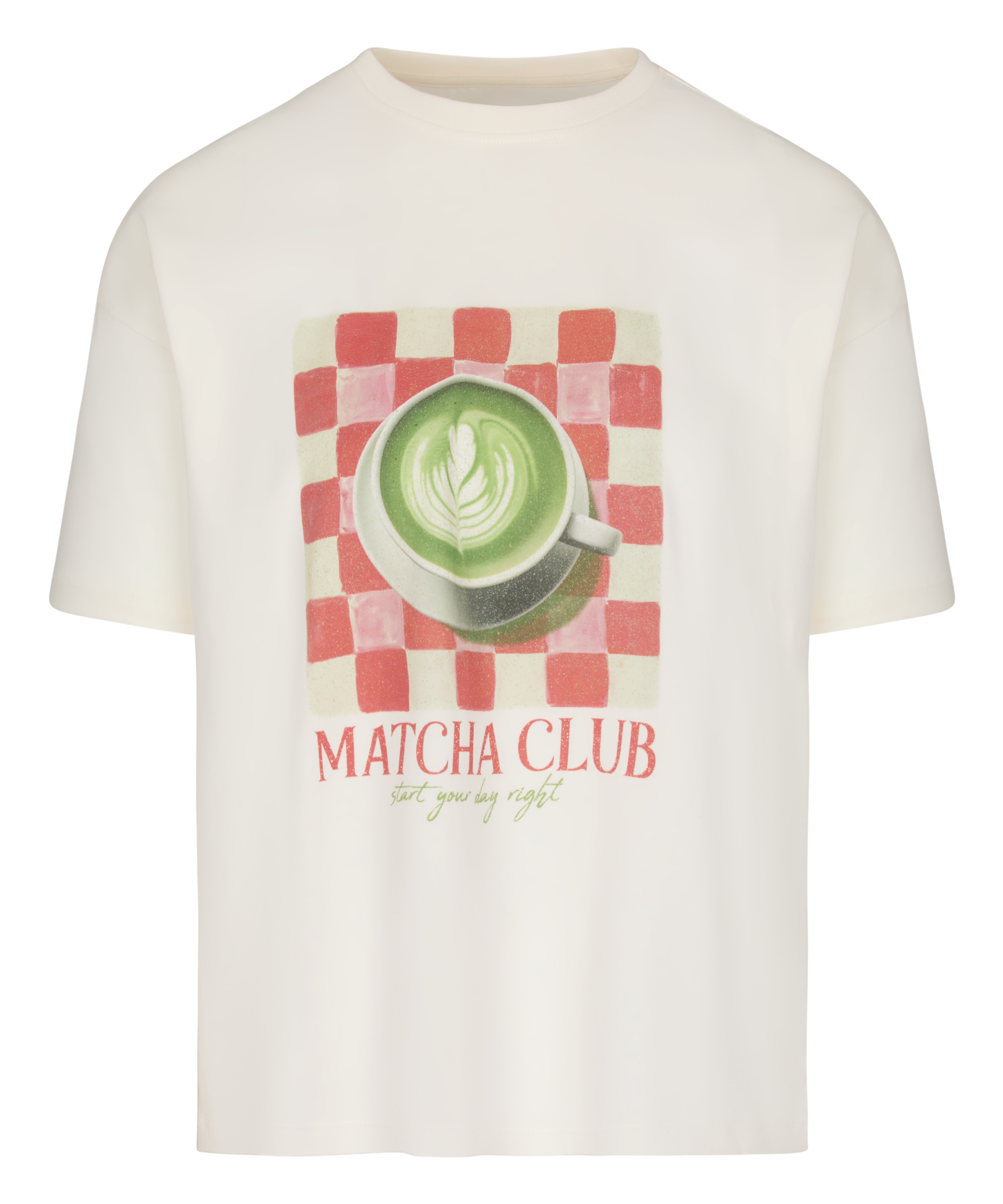 T-shirt z Nadrukiem, Biały, main