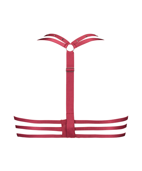 Nieusztywniony biustonosz z fiszbinami Monroe, Czerwony