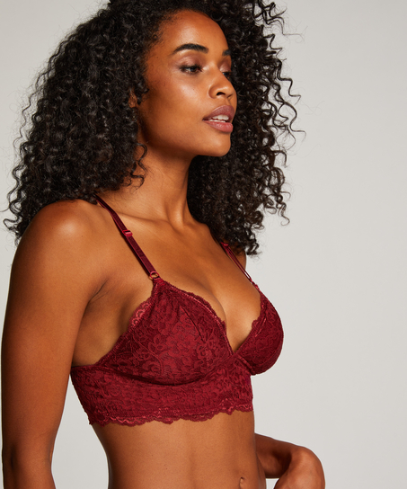 Biustonosz bralette Triangle Marine, Czerwony