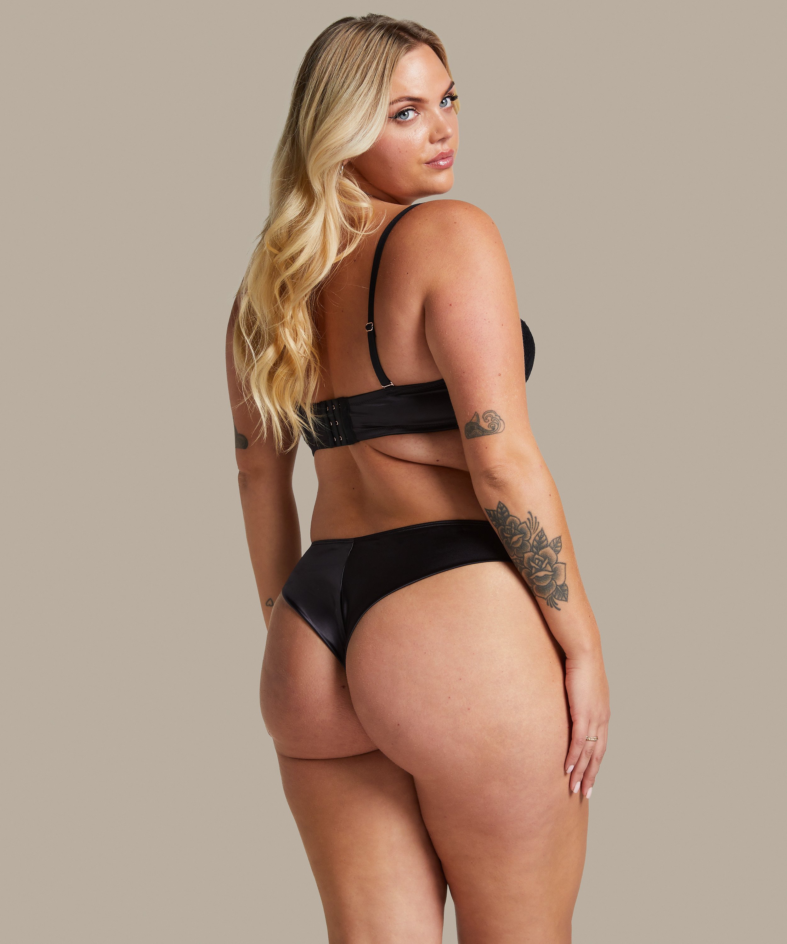 Usztywniony biustonosz z fiszbinami Chalice bez ramiączek, Czarny, main