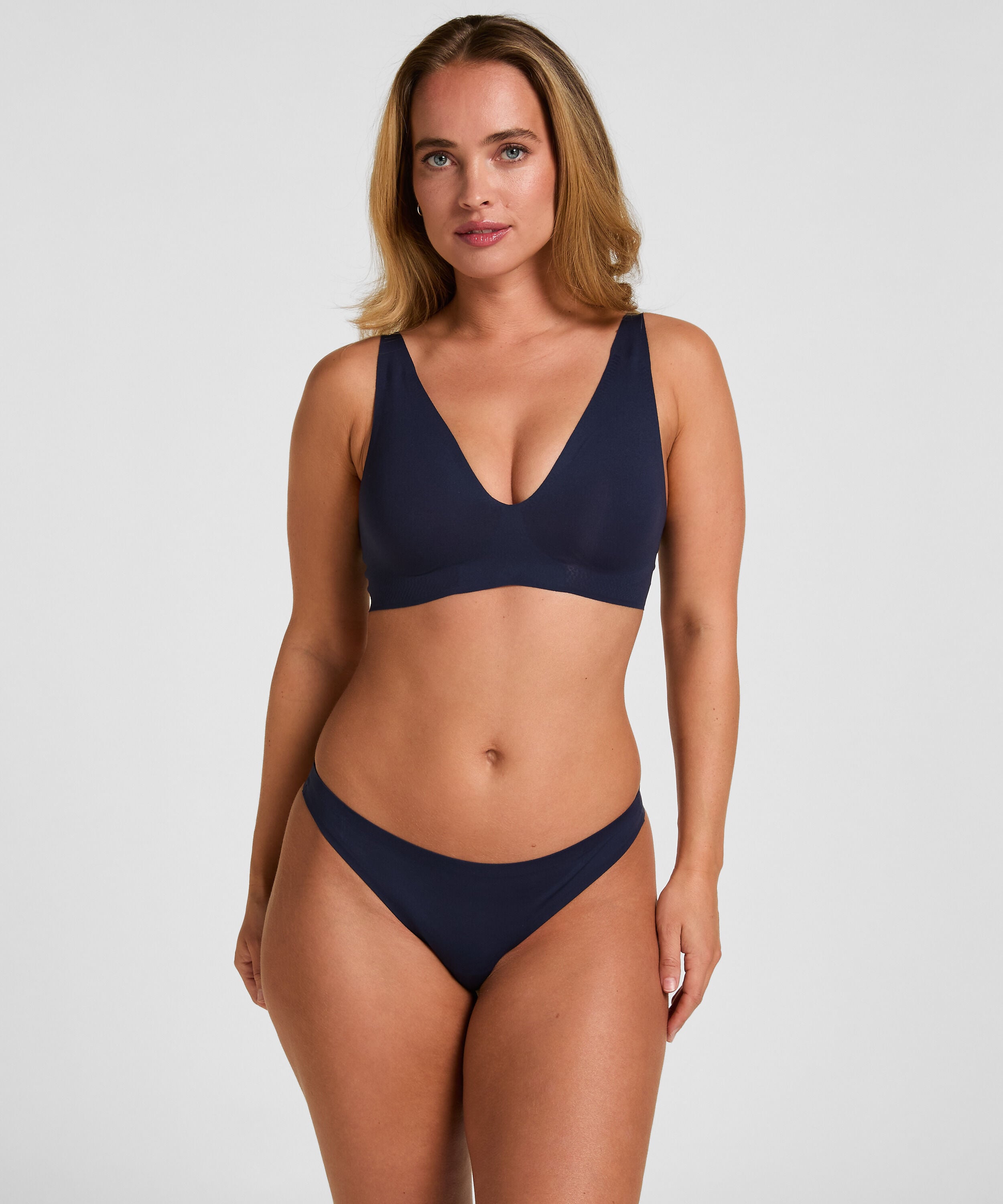 Super Comfort Stringi, Niebieski