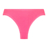 Majtki Bikini Wysoko Krojona Crinkle, R&oacute;żowy