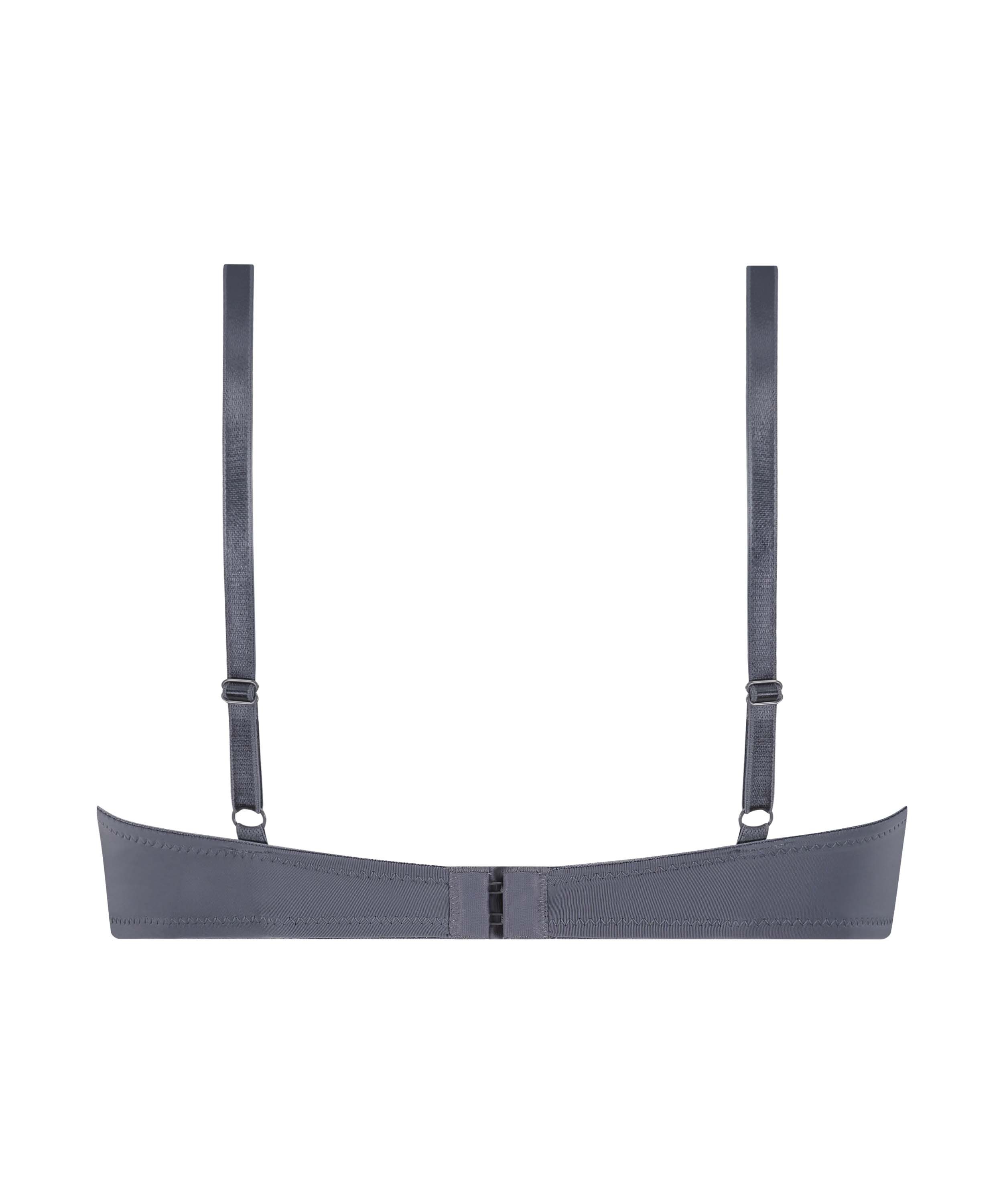 ﻿Biustonosz usztywniany z fiszbinami Plunge, Szary, main