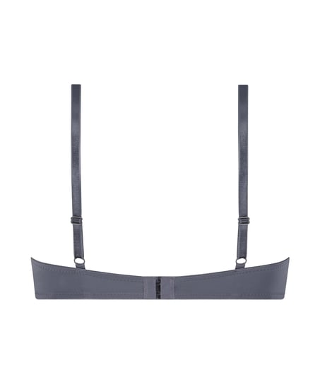 ﻿Biustonosz usztywniany z fiszbinami Plunge, Szary