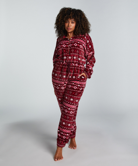 Onesie fleece, Czerwony